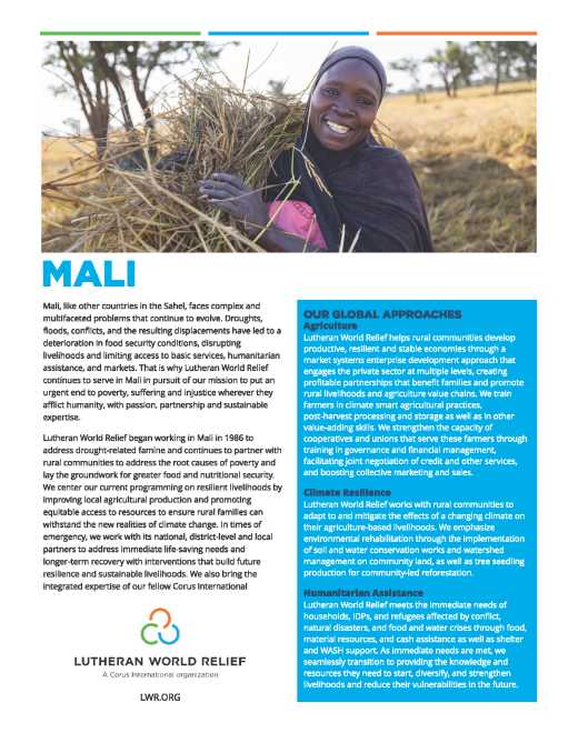 Mali Country Overview