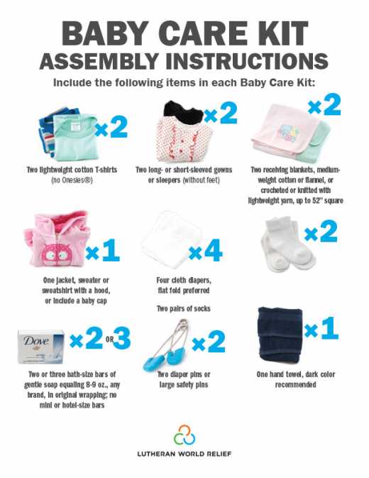 Baby Care Kit Assembly Signs
