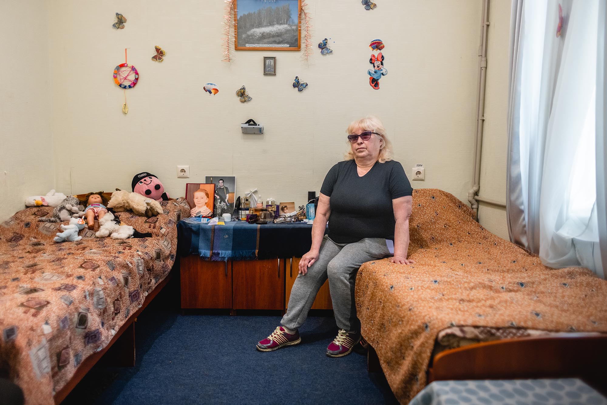 Lidia Sokalenko, 63, came to an Lutheran World Relief-supported sanatorium with her husband and granddaughter Diana after a harrowing experience, narrowly escaping violence in their small town in eastern Ukraine.