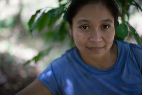 We're working with farmers like Maria, from El Salvador, who are seeing their coffee trees destroyed by a crop disease called la roya, or leaf rust. We're helping farmers diversify their crops, so they have other means of supporting their families.