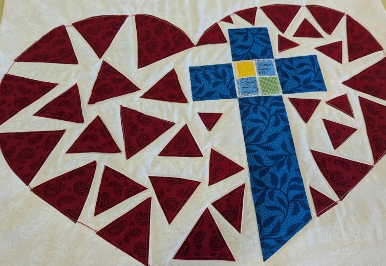 Stitching Love and Faith: The Lutheran World Relief Affinity Pin Quilted Banner