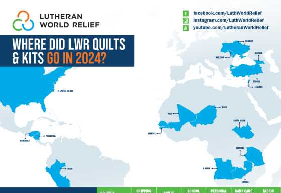 Quilt & Kit Distribution Map - 2024
