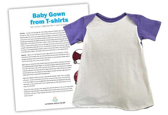Baby Gown from T-shirt Pattern