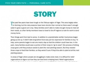 Pick Your Own Path Story - Personal Care Kit Leader Guide