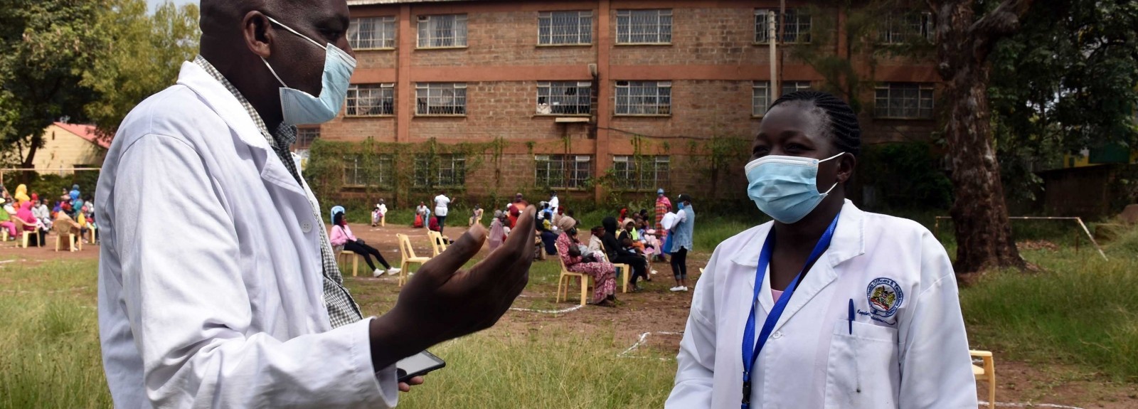 Michael Maithya at a Community Outreach Event in Kamukunji, Nairobi