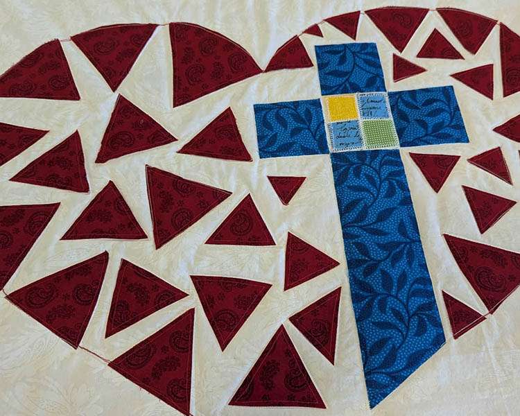 Stitching Love and Faith: The Lutheran World Relief Affinity Pin Quilted Banner