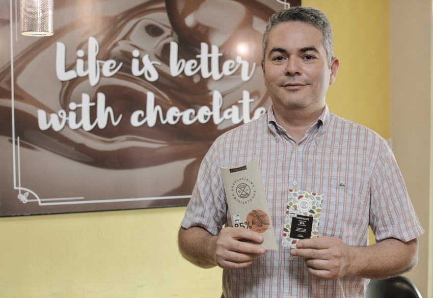Victor Avelar, owner of Xocolatisimo chocolatier in San Salvador