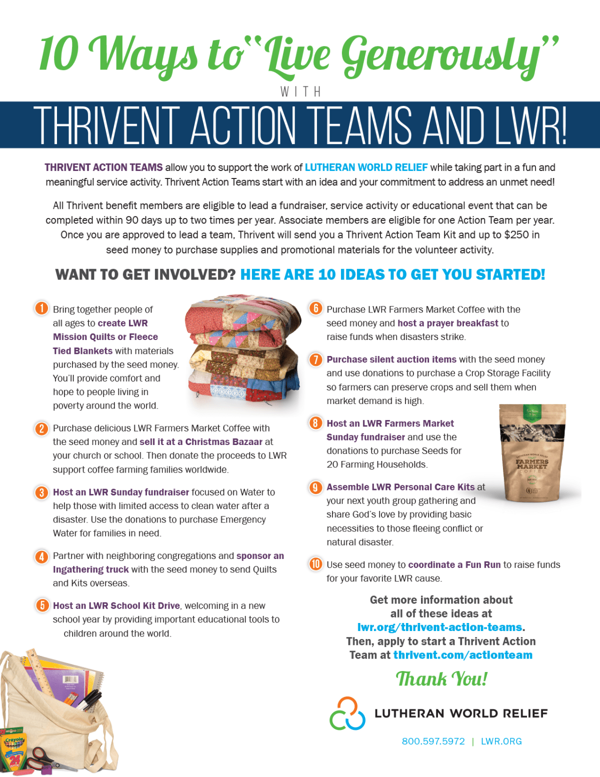 Thrivent Action Team Flyer 2020