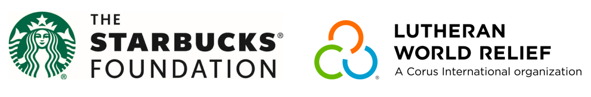 The Starbucks Foundation and Lutheran World Relief logos