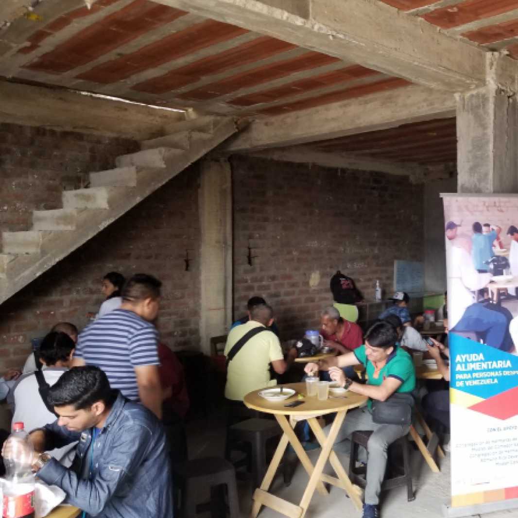 Yenny Chipana Lima tried to provide cheap meals but her restaurant needed work. Now it can accommodate 12 times the number of Venezuelans that it once did. They eat for half price.