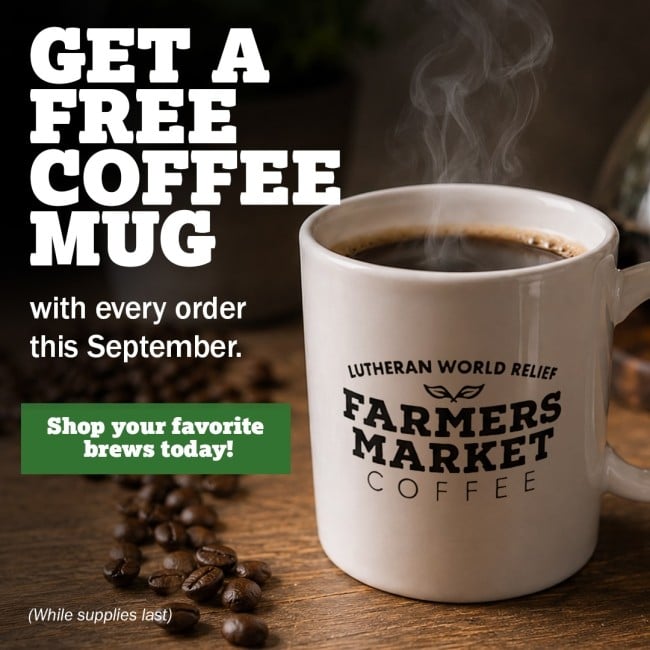 Through the month of September, you'll get a FREE mug with every purchase (while supplies last). 