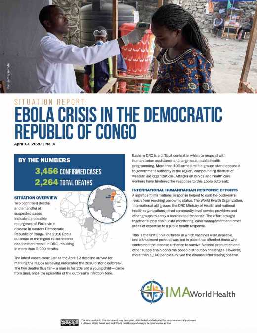 Ebola Crisis in the Democratic Republic of Congo Situation Report No. 6