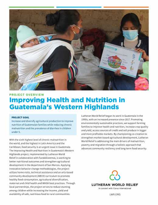 Improving Health and Nutrition in Guatemala’s Western Highlands