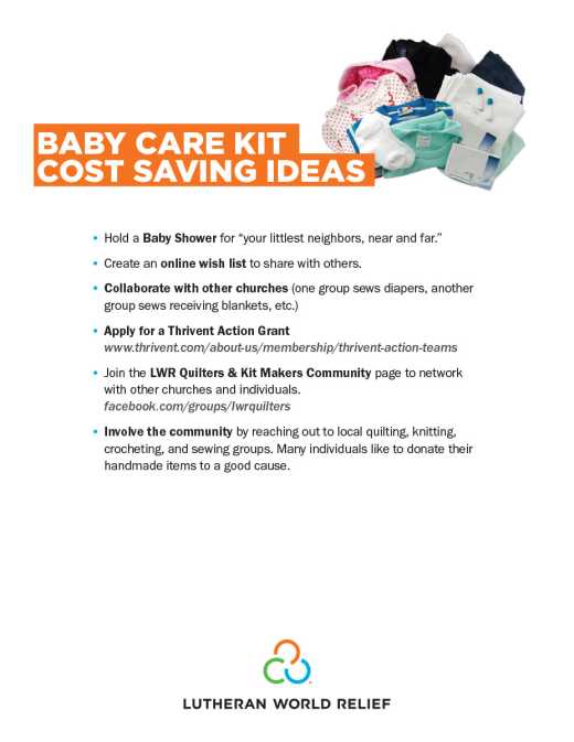Baby Care Kit Cost Saving Ideas
