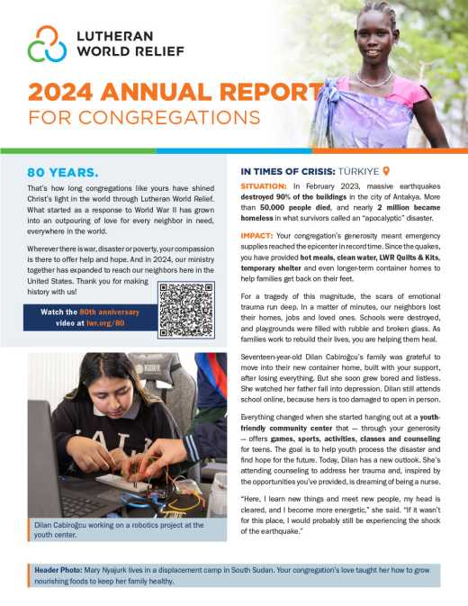 2024 Annual Report for Congregations