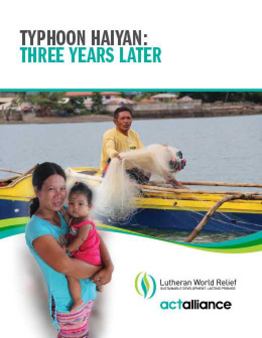 Typhoon Haiyan Emergency Response Program: Final Progress Report