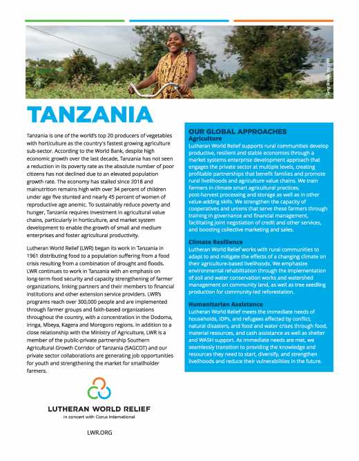 Tanzania Country Overview