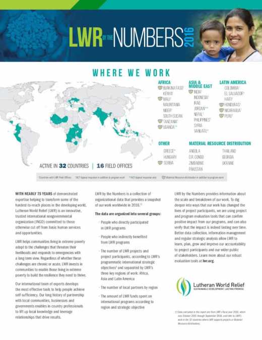 2016 LWR by the Numbers