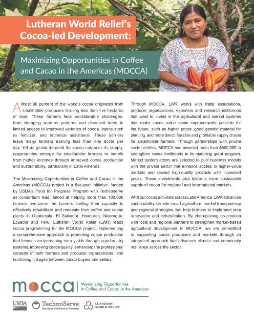 Cocoa-led Development: Maximizing Opportunities in Coffee and Cacao in the Americas (MOCCA)