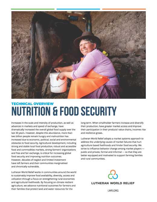 Nutrition & Food Security Technical Overview