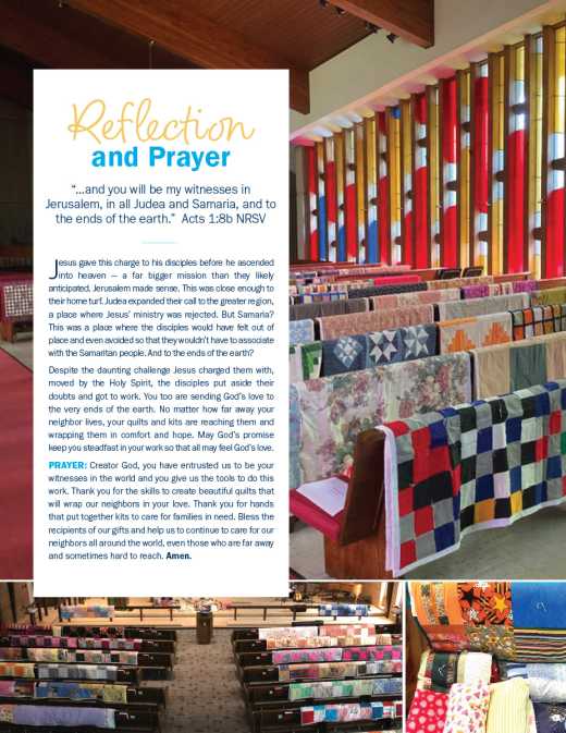 Quilt Reflection and Prayer