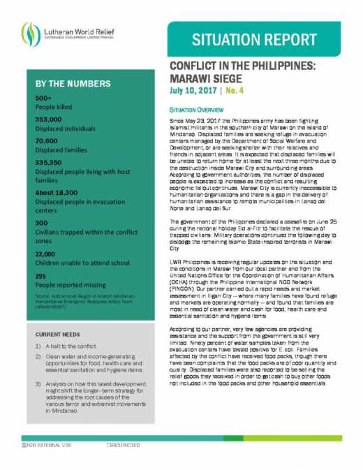 Conflict in the Philippines: Marawi Siege 4