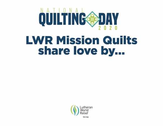 National Quilting Day 2020 Sign 2