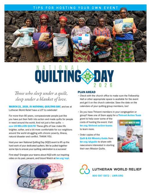 National Quilting Day 2026: Host Your Own Event Instructions