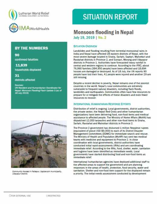Monsoon flooding in Nepal, No. 2