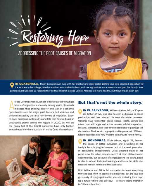 Restoring Hope in Central America