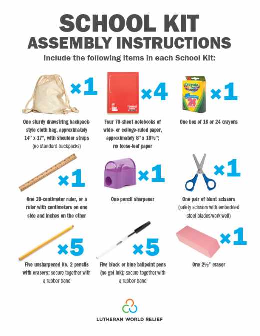 School Kit Assembly Signs