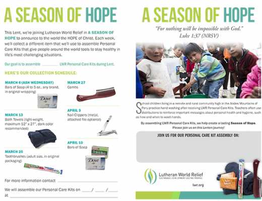 Season of Hope Bulletin Insert 2019 - Wednesday (Color)