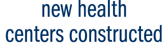new health centers constructed