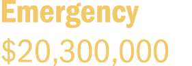 Emergency $20,300,000