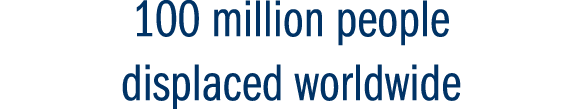 100 million people displaced worldwide