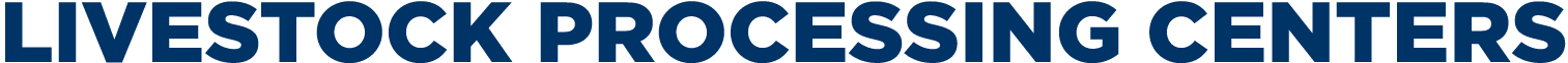 livestock processing centers 