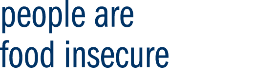 people are food insecure 