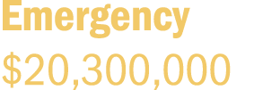 Emergency $20,300,000