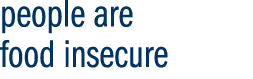people are food insecure 