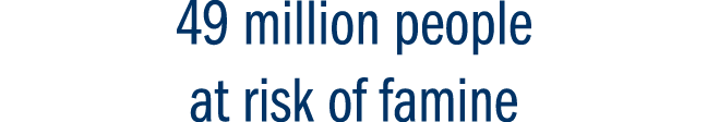 49 million people at risk of famine